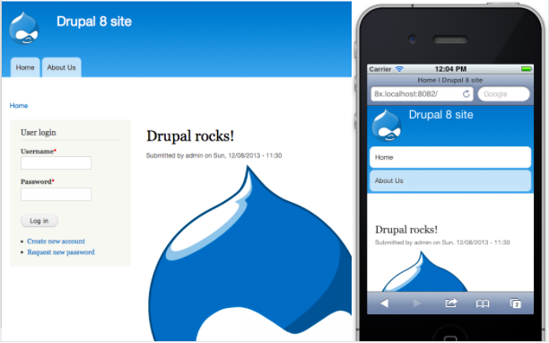 Drupal 8 responsive example